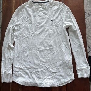 Abercrombie & Fitch White Long Sleeve Tee